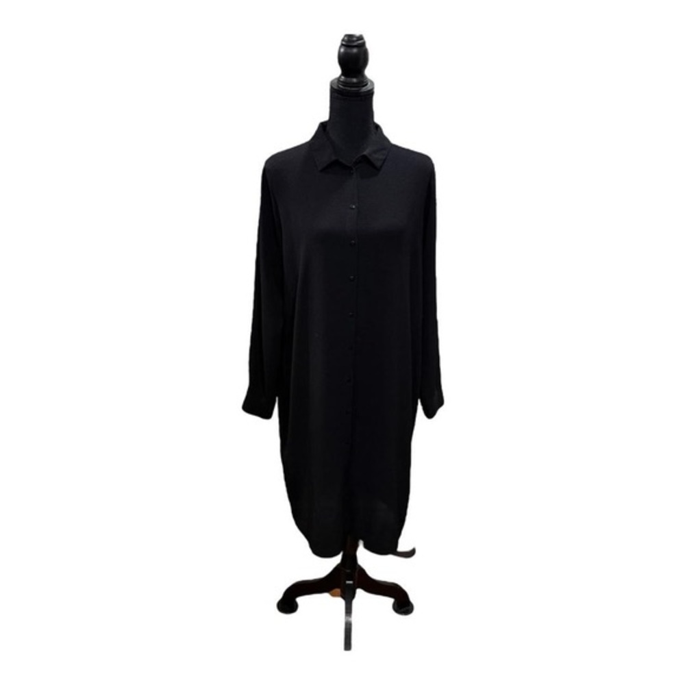 Vero Moda Shirt Dress Womens XL Long Sleeve Button Front Collared Minimalist
